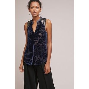 Anthropologie Tiny Ileana Velvet Sequin Tank